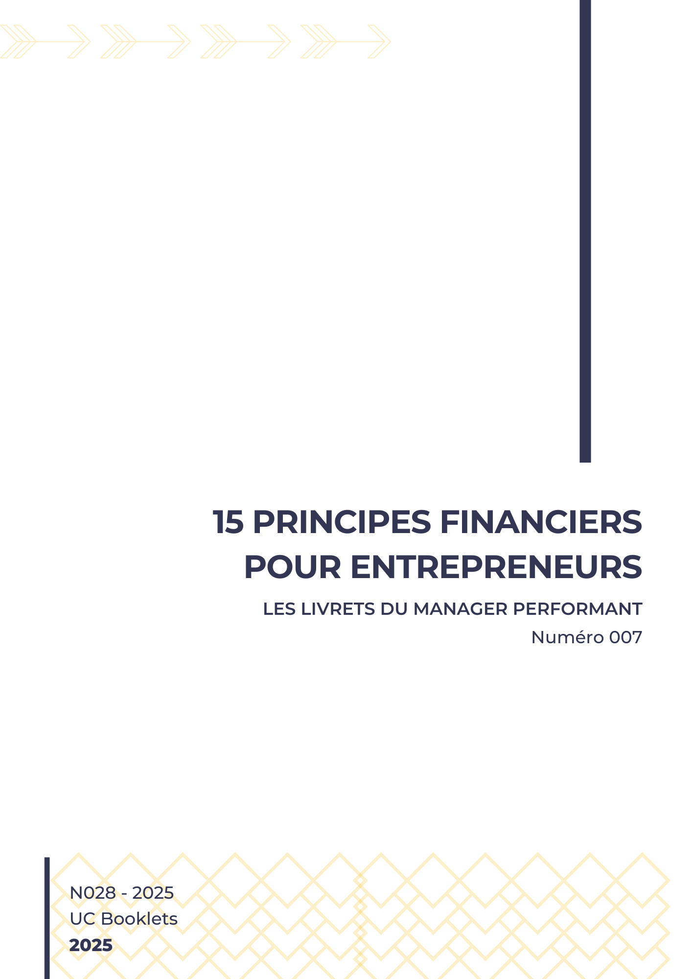 15 Principes financiers pour entrepreneurs