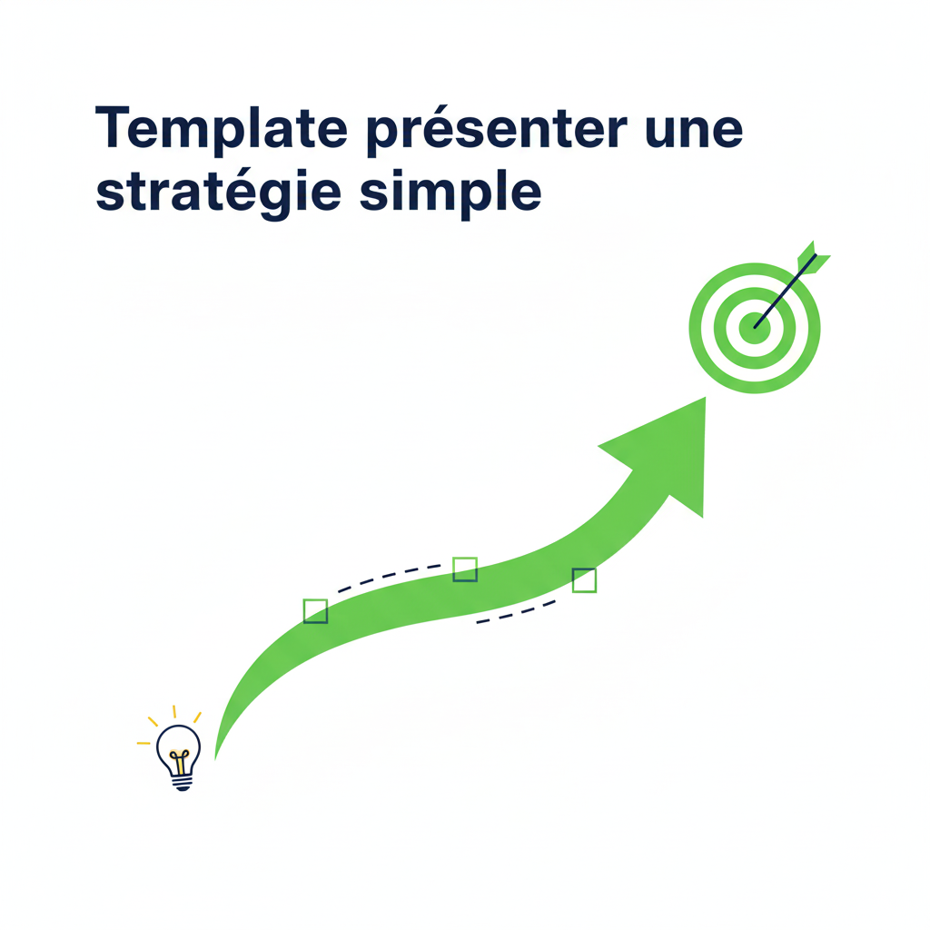 Template présenter une stratégie simple